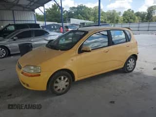 2005 Chevrolet Aveo LT с VIN KL1TG62665B292835, выставлен на аукционе Copart как лот 67140935 с пробегом Не указан миль и Списание • Salvage title. История ставок и продаж доступна на DreamBid. Изображение 1.