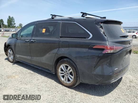 2021 Toyota Sienna Limited z VIN 5TDZSKFCXMS004655, wystawiony jako Copart lot #60366285 z przebiegiem 62 946 mil mil oraz Szkoda całkowita • Salvage title. Historia ofert i sprzedaży dostępna na DreamBid. Obrazek 2.