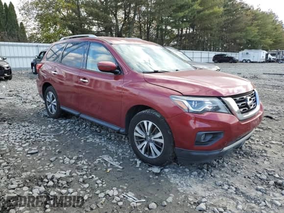 2017 Nissan Pathfinder S with VIN 5N1DR2MNXHC652834, listed as a Copart auction lot 89506585 with 147,569 mi miles and Clean title. Bid and sale history available at DreamBid. Image 4.