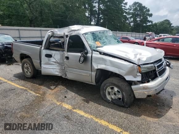 2007 Chevrolet Silverado 1500 LS with VIN 2GCEC13V471116326, listed as a Copart auction lot 65904985 with Not provided miles and Non repairable. Bid and sale history available at DreamBid. Image 4.