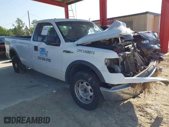 2012 Ford F-150 XL with VIN 1FTNF1CFXCKD50576, listed as a IAAI auction lot 42840996 with 195,605 mi miles and . Bid and sale history available at DreamBid. Image 1.
