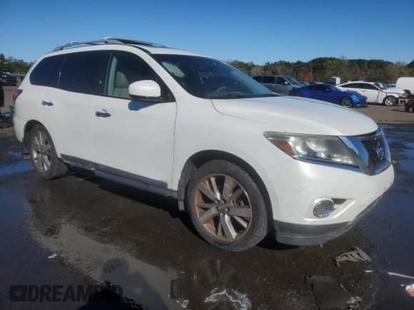2013 Nissan Pathfinder SV with VIN 5N1AR2MM8DC616127, listed as a Copart auction lot 86236745 with 174,026 mi miles and Salvage title. Bid and sale history available at DreamBid. Image 4.