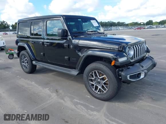 2025 Jeep Wrangler Sahara с VIN 1C4PJXEN7SW518700, выставлен на аукционе IAAI как лот 43325248 с пробегом 11 580 миль миль и . История ставок и продаж доступна на DreamBid. Изображение 1.