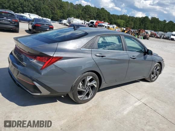 2024 Hyundai Elantra Limited with VIN KMHLP4DG7RU635760, listed as a Copart auction lot 84299825 with 45,089 mi miles and Salvage title. Bid and sale history available at DreamBid. Image 3.