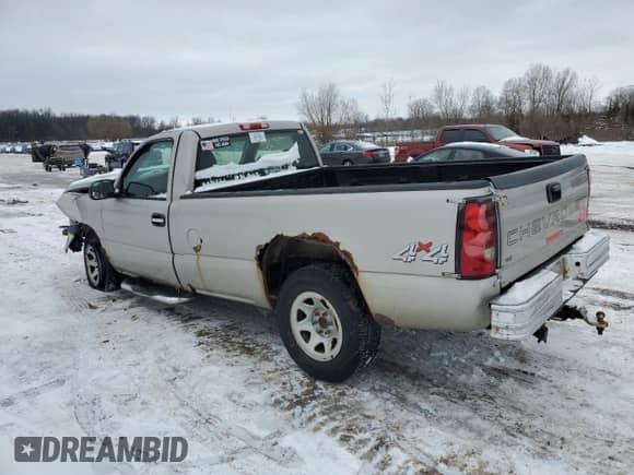 2006 Chevrolet Silverado 1500 Work Truck с VIN 1GCEK14V46Z122117, выставлен на аукционе Copart как лот 45884285 с пробегом 267 018 миль миль и Списание • Salvage title. История ставок и продаж доступна на DreamBid. Изображение 2.