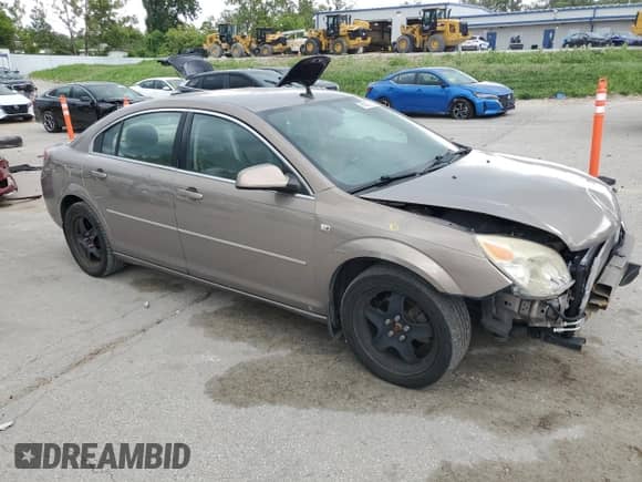 2008 Saturn Aura XE with VIN 1G8ZS57B68F255776, listed as a Copart auction lot 66083235 with 122,545 mi miles and Salvage title. Bid and sale history available at DreamBid. Image 4.