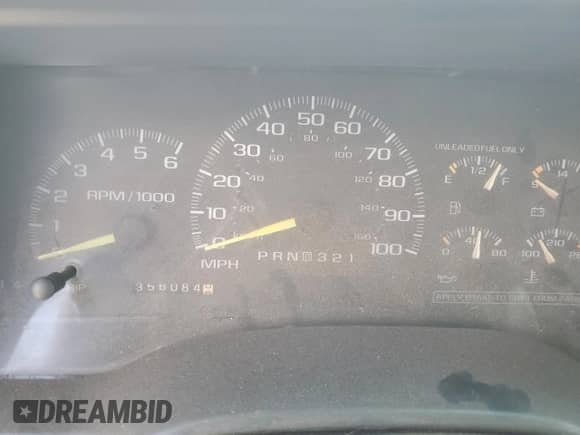 1998 GMC Sierra 1500 z VIN 1GTEC19W5WE518398, wystawiony jako Copart lot #73168034 z przebiegiem 356 084 mil mil oraz Szkoda całkowita • Salvage title. Historia ofert i sprzedaży dostępna na DreamBid. Obrazek 9.