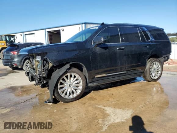 2021 Cadillac Escalade Premium Luxury with VIN 1GYS4BKL3MR392936, listed as a Copart auction lot 66080785 with Not provided miles and Salvage title. Bid and sale history available at DreamBid. Image 1.