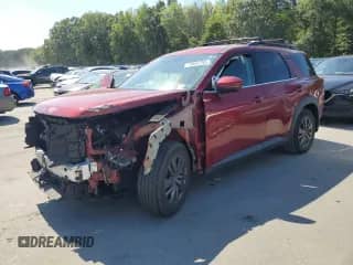 2022 Nissan Pathfinder SV with VIN 5N1DR3BCXNC209344, listed as a Copart auction lot 70887755 with Not provided miles and Salvage title. Bid and sale history available at DreamBid. Image 1.