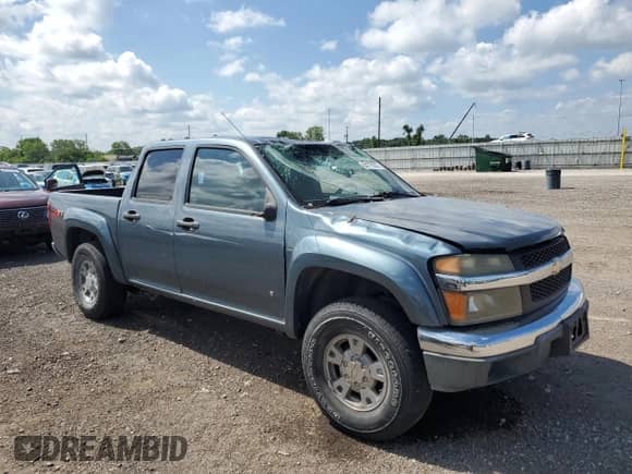 2007 Chevrolet Colorado 2LT with VIN 1GCDS13E878222340, listed as a Copart auction lot 64775035 with 201,802 mi miles and Salvage title. Bid and sale history available at DreamBid. Image 4.