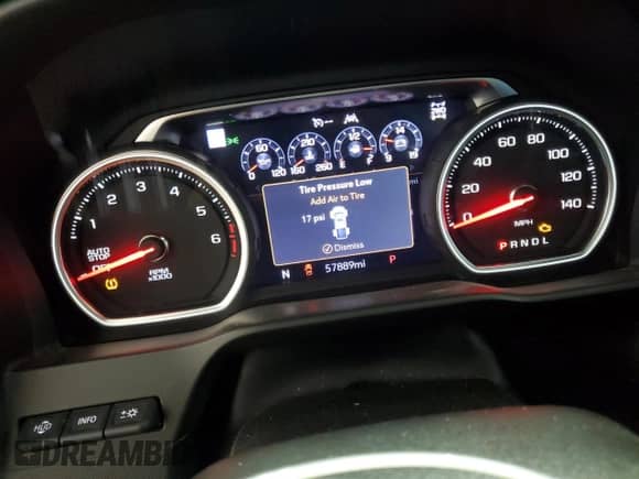 2019 Chevrolet Silverado 1500 LTZ with VIN 1GCUYGEL3KZ292263, listed as a Copart auction lot 63335855 with 57,889 mi miles and Salvage title. Bid and sale history available at DreamBid. Image 9.