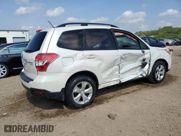 2014 Subaru Forester Premium with VIN JF2SJAGC0EH467800, listed as a Copart auction lot 57047475 with 166,724 mi miles and Salvage title. Bid and sale history available at DreamBid. Image 3.