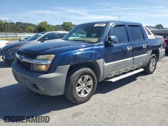 2002 Chevrolet Avalanche with VIN 3GNEC13T32G246863, listed as a Copart auction lot 71668095 with 209,707 mi miles and Clean title. Bid and sale history available at DreamBid. Image 1.