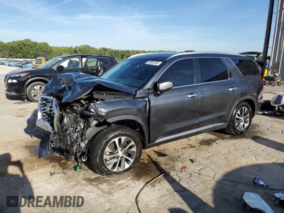 2020 Hyundai Palisade SEL z VIN KM8R24HE7LU128981, wystawiony jako Copart lot #69964495 z przebiegiem Nie podano mil oraz Szkoda całkowita • Salvage title. Historia ofert i sprzedaży dostępna na DreamBid. Obrazek 1.
