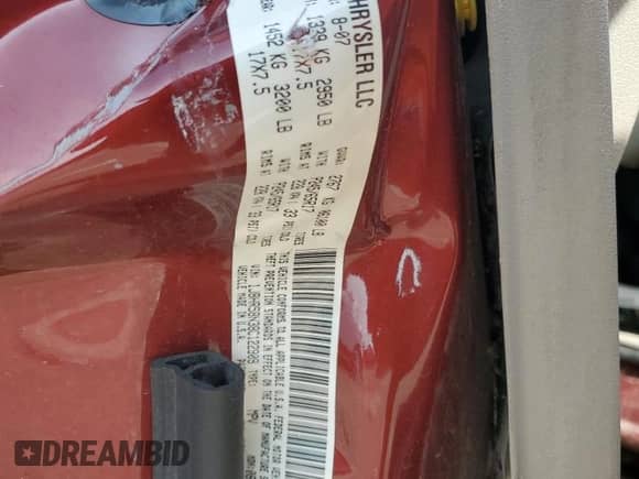 2008 Jeep Grand Cherokee Limited с VIN 1J8HR58N38C122909, выставлен на аукционе Copart как лот 68893505 с пробегом 148 489 миль миль и Списание • Salvage title. История ставок и продаж доступна на DreamBid. Изображение 12.