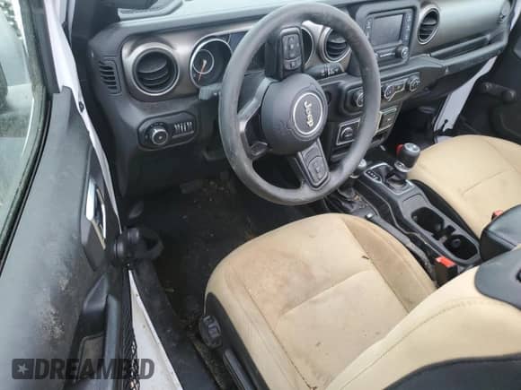 2018 Jeep Wrangler Sport с VIN 1C4GJXAG0JW159244, выставлен на аукционе Copart как лот 59390675 с пробегом Не указан миль и Списание • Salvage title. История ставок и продаж доступна на DreamBid. Изображение 8.