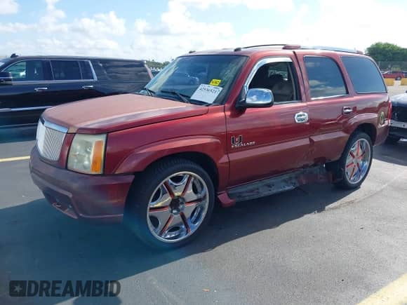 2003 Cadillac Escalade with VIN 1GYEK63N63R194263, listed as a IAAI auction lot 42536521 with 213,342 mi miles and . Bid and sale history available at DreamBid. Image 2.