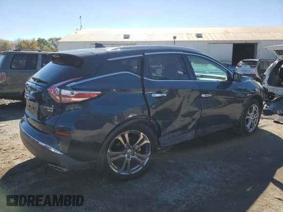2016 Nissan Murano S with VIN 5N1AZ2MH6GN147776, listed as a Copart auction lot 85665895 with 108,462 mi miles and Salvage title. Bid and sale history available at DreamBid. Image 3.