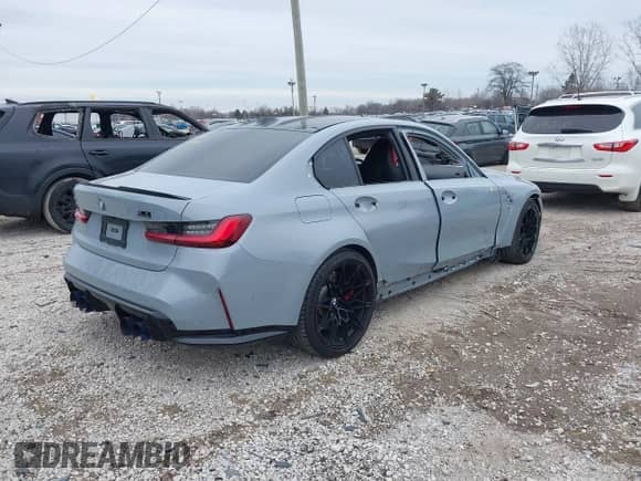 2024 BMW M3 Competition xDrive with VIN WBS43AY08RFS19830, listed as a IAAI auction lot 41506228 with 10,330 mi miles and . Bid and sale history available at DreamBid. Image 4.