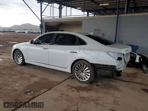 2015 Hyundai Equus Signature с VIN KMHGH4JH6FU093395, выставлен на аукционе Copart как лот 81837505 с пробегом 155 745 миль миль и Списание • Salvage title. История ставок и продаж доступна на DreamBid. Изображение 2.
