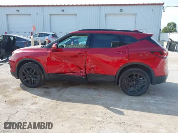 2022 Chevrolet Blazer LT with VIN 3GNKBCR48NS145143, listed as a IAAI auction lot 43184054 with 40,134 mi miles and . Bid and sale history available at DreamBid. Image 14.