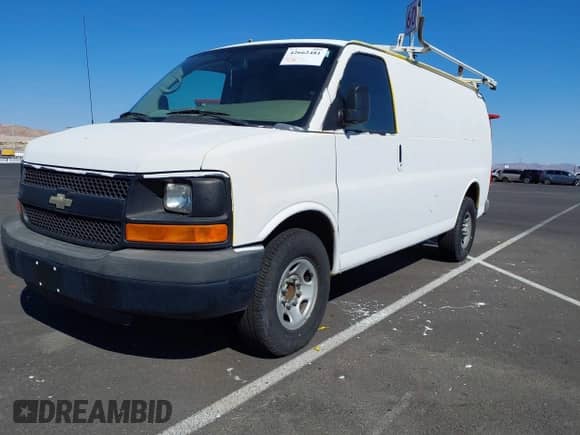 2013 Chevrolet Express Cargo with VIN 1GCWGFBAXD1141656, listed as a IAAI auction lot 42662481 with 172,881 mi miles and . Bid and sale history available at DreamBid. Image 2.