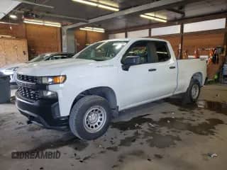 2020 Chevrolet Silverado 1500 Work Truck with VIN 1GCRYAEF5LZ260073, listed as a Copart auction lot 69856085 with 154,350 mi miles and Salvage title. Bid and sale history available at DreamBid. Image 1.