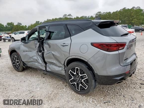 2024 Chevrolet Blazer RS with VIN 3GNKBERS0RS138137, listed as a Copart auction lot 57655375 with 14,997 mi miles and Clean title. Bid and sale history available at DreamBid. Image 2.