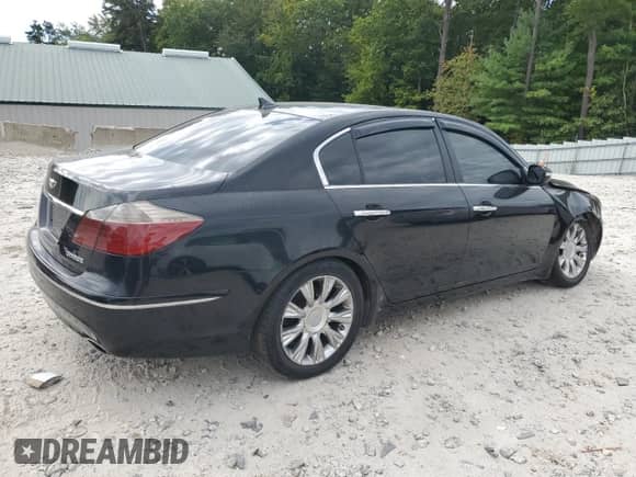 2009 Hyundai Genesis with VIN KMHGC46E89U026850, listed as a Copart auction lot 81088345 with 90,358 mi miles and Clean title. Bid and sale history available at DreamBid. Image 3.