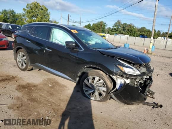 2019 Nissan Murano SL z VIN 5N1AZ2MS0KN154453, wystawiony jako Copart lot #68526855 z przebiegiem Nie podano mil oraz Szkoda całkowita • Salvage title. Historia ofert i sprzedaży dostępna na DreamBid. Obrazek 4.