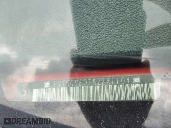 2010 GMC Sierra 1500 SLE с VIN 1GTSCVE07AZ281104, выставлен на аукционе Copart как лот 62557825 с пробегом 186 034 миль миль и Списание • Salvage title. История ставок и продаж доступна на DreamBid. Изображение 13.