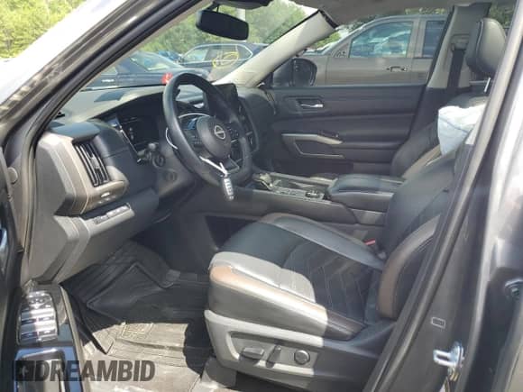 2022 Nissan Pathfinder Platinum with VIN 5N1DR3DK2NC200786, listed as a Copart auction lot 58721405 with 83,422 mi miles and Salvage title. Bid and sale history available at DreamBid. Image 7.