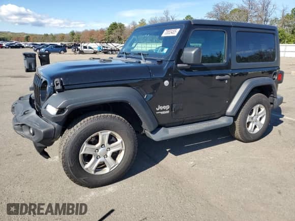 2019 Jeep Wrangler Sport S z VIN 1C4GJXAG6KW645168, wystawiony jako Copart lot #70653485 z przebiegiem 46 677 mil mil oraz Szkoda całkowita • Salvage title. Historia ofert i sprzedaży dostępna na DreamBid. Obrazek 1.