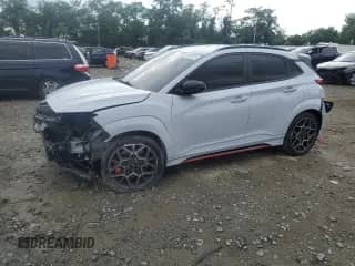 2023 Hyundai Kona with VIN KM8KH3AC9PU010097, listed as a Copart auction lot 64648515 with 46,603 mi miles and Salvage title. Bid and sale history available at DreamBid. Image 1.