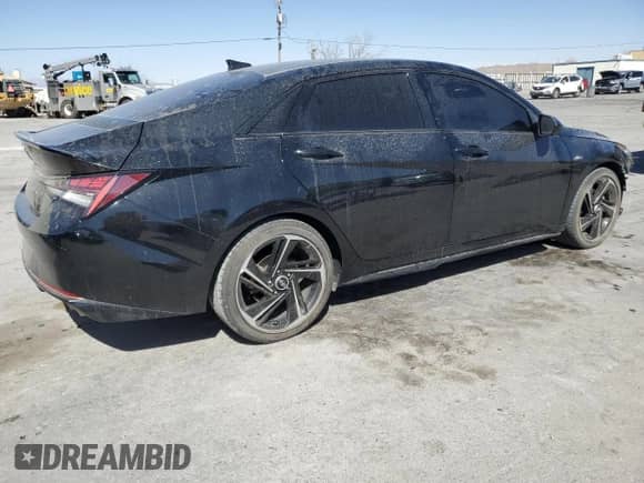 2021 Hyundai Elantra N Line z VIN KMHLR4AF2MU202331, wystawiony jako Copart lot #47024225 z przebiegiem 21 840 mil mil oraz Szkoda całkowita • Salvage title. Historia ofert i sprzedaży dostępna na DreamBid. Obrazek 3.