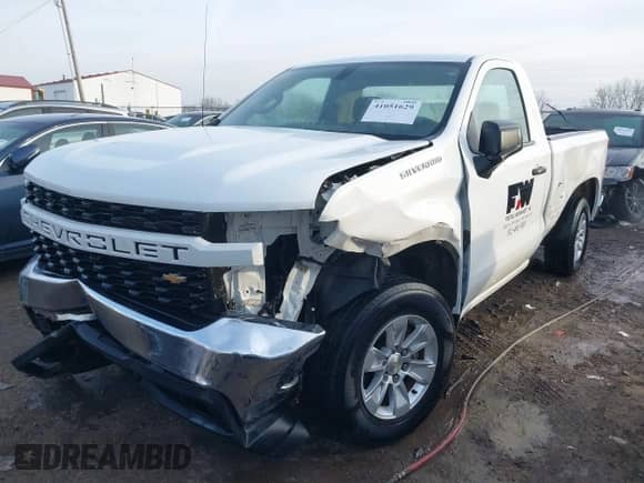 2020 Chevrolet Silverado 1500 Work Truck with VIN 3GCNWAEF6LG262192, listed as a IAAI auction lot 41051629 with 46,663 mi miles and . Bid and sale history available at DreamBid. Image 2.