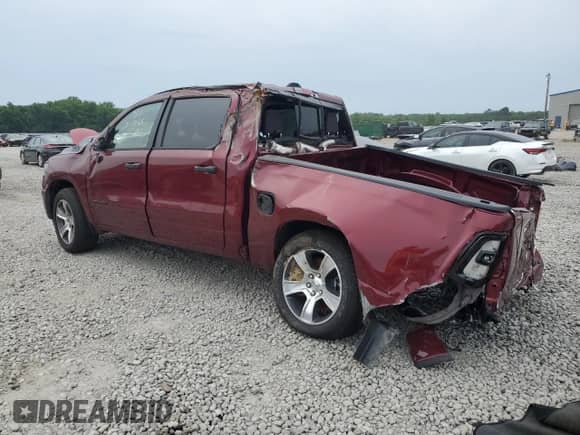 2025 Ram 1500 Tradesman with VIN 1C6RRFGG8SN601592, listed as a Copart auction lot 57250265 with Not provided miles and Salvage title. Bid and sale history available at DreamBid. Image 2.