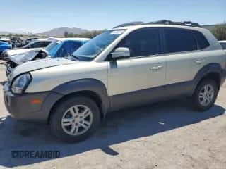 2006 Hyundai Tucson GLS z VIN KM8JN12DX6U375256, wystawiony jako Copart lot #58896804 z przebiegiem 134 037 mil mil oraz Szkoda całkowita • Salvage title. Historia ofert i sprzedaży dostępna na DreamBid. Obrazek 1.