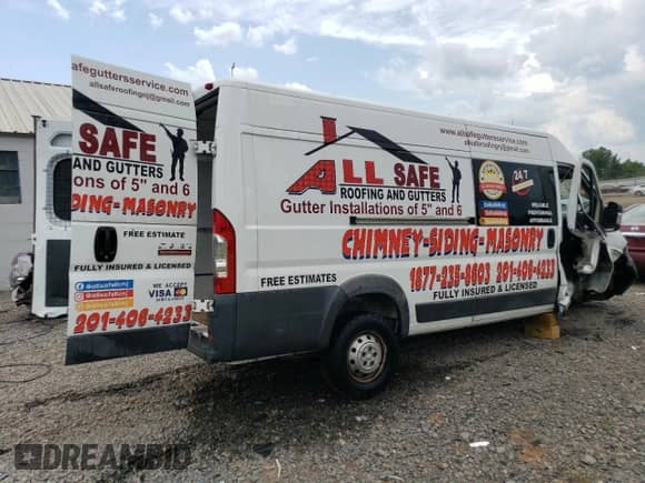2017 Ram ProMaster Cargo z VIN 3C6URVJG3HE550402, wystawiony jako Copart lot #65406424 z przebiegiem 65 825 mil mil oraz Szkoda całkowita • Salvage title. Historia ofert i sprzedaży dostępna na DreamBid. Obrazek 3.