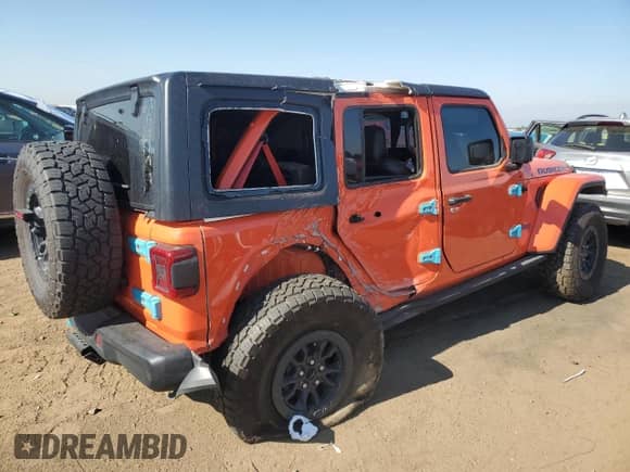 2023 Jeep Wrangler Rubicon с VIN 1C4JJXR69PW686385, выставлен на аукционе Copart как лот 68087355 с пробегом 48 020 миль миль и Списание • Salvage title. История ставок и продаж доступна на DreamBid. Изображение 3.