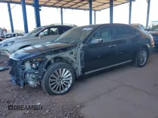 2014 Hyundai Equus Signature with VIN KMHGH4JH5EU076103, listed as a Copart auction lot 87484015 with 174,466 mi miles and Salvage title. Bid and sale history available at DreamBid. Image 1.