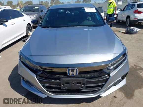 2022 Honda Accord Sport with VIN 1HGCV3F26NA042734, listed as a IAAI auction lot 43154410 with 50,818 mi miles and . Bid and sale history available at DreamBid. Image 12.