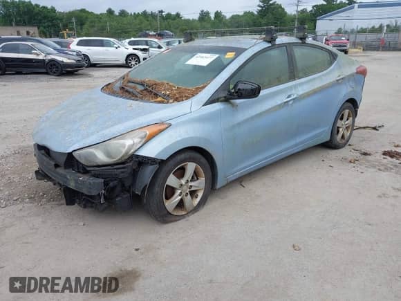 2011 Hyundai Elantra GLS with VIN KMHDH4AE9BU089585, listed as a IAAI auction lot 42463477 with 203,775 mi miles and . Bid and sale history available at DreamBid. Image 2.
