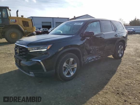 2023 Honda Pilot EX-L z VIN 5FNYG1H41PB031068, wystawiony jako Copart lot #42595725 z przebiegiem 15 738 mil mil oraz Szkoda całkowita • Salvage title. Historia ofert i sprzedaży dostępna na DreamBid. Obrazek 1.