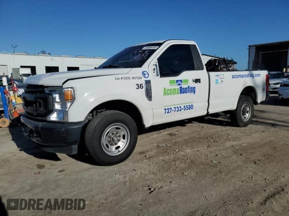 2020 Ford F-250 XL with VIN 1FTBF2A62LED67530, listed as a Copart auction lot 84086434 with 106,579 mi miles and Non repairable. Bid and sale history available at DreamBid. Image 1.