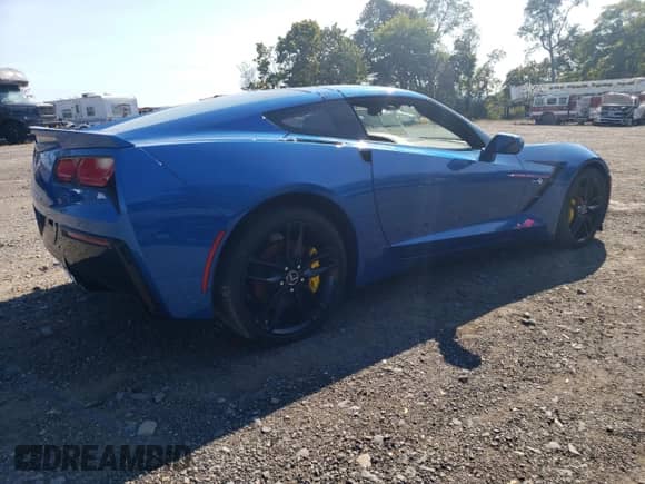 2014 Chevrolet Corvette Z51 2LT z VIN 1G1YK2D71E5116164, wystawiony jako Copart lot #75863224 z przebiegiem 71 250 mil mil oraz Szkoda całkowita • Salvage title. Historia ofert i sprzedaży dostępna na DreamBid. Obrazek 3.