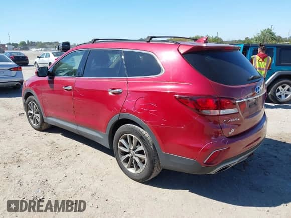 2017 Hyundai Santa Fe SE z VIN KM8SMDHF9HU199644, wystawiony jako IAAI lot #43342777 z przebiegiem 124 210 mil mil oraz . Historia ofert i sprzedaży dostępna na DreamBid. Obrazek 3.