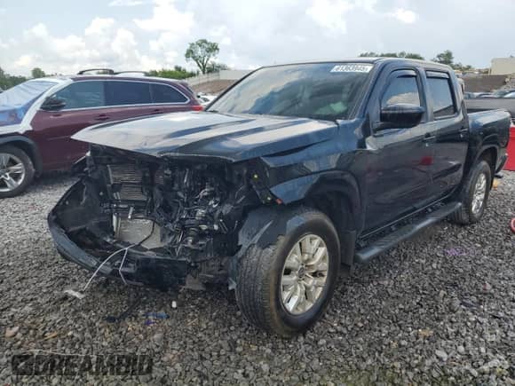 2023 Nissan Frontier S with VIN 1N6ED1EK1PN601907, listed as a Copart auction lot 61363945 with 37,842 mi miles and Salvage title. Bid and sale history available at DreamBid. Image 1.