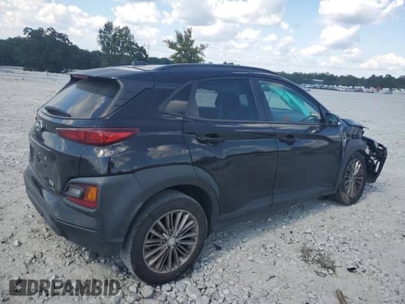 2019 Hyundai Kona SEL z VIN KM8K22AA9KU320074, wystawiony jako Copart lot #80378655 z przebiegiem 101 573 mil mil oraz Szkoda całkowita • Salvage title. Historia ofert i sprzedaży dostępna na DreamBid. Obrazek 3.