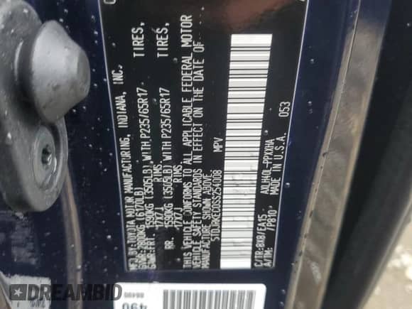 2025 Toyota Sienna XLE with VIN 5TDJRKEC0SS254008, listed as a Copart auction lot 66612865 with 2,489 mi miles and Salvage title. Bid and sale history available at DreamBid. Image 14.